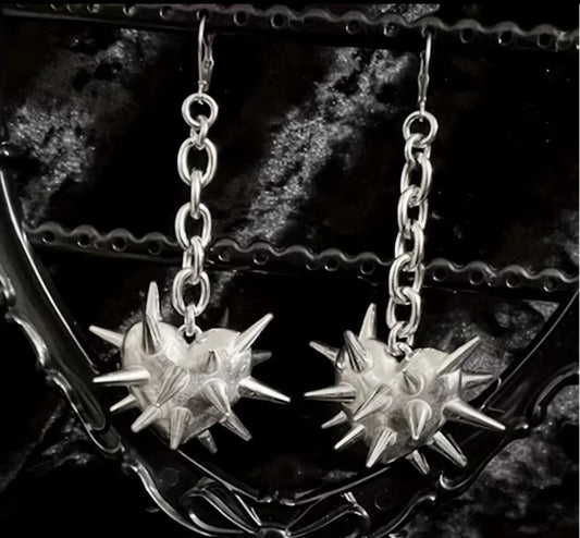 Heart Spike Earrings