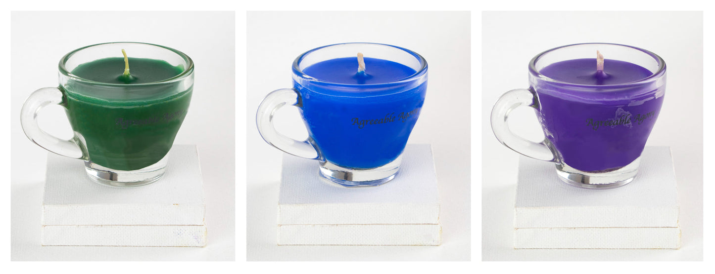 Teacup Wax Play Candle - Low Temp - Paraffin - Regular & Blacklight - mini