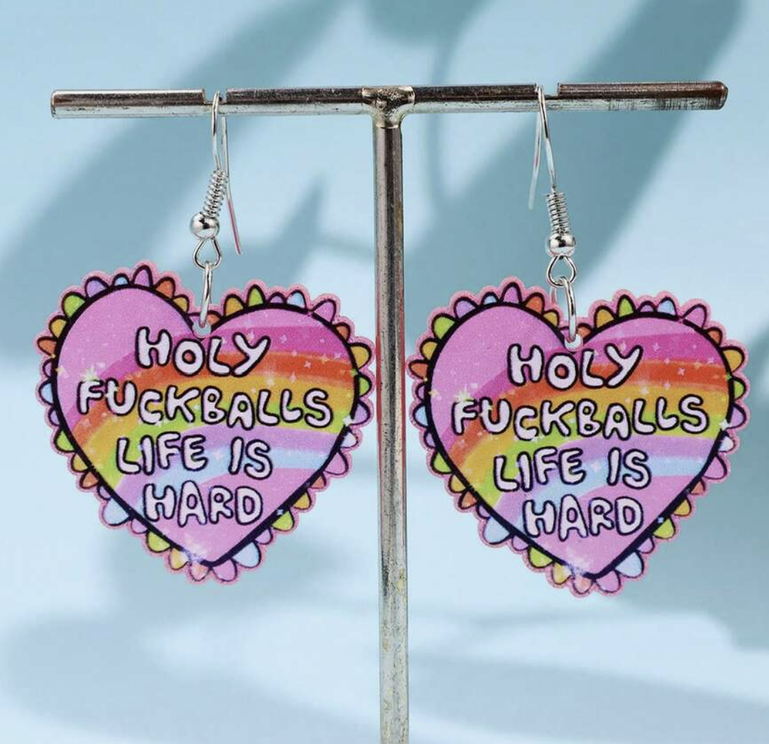 Holy F Balls Earrings