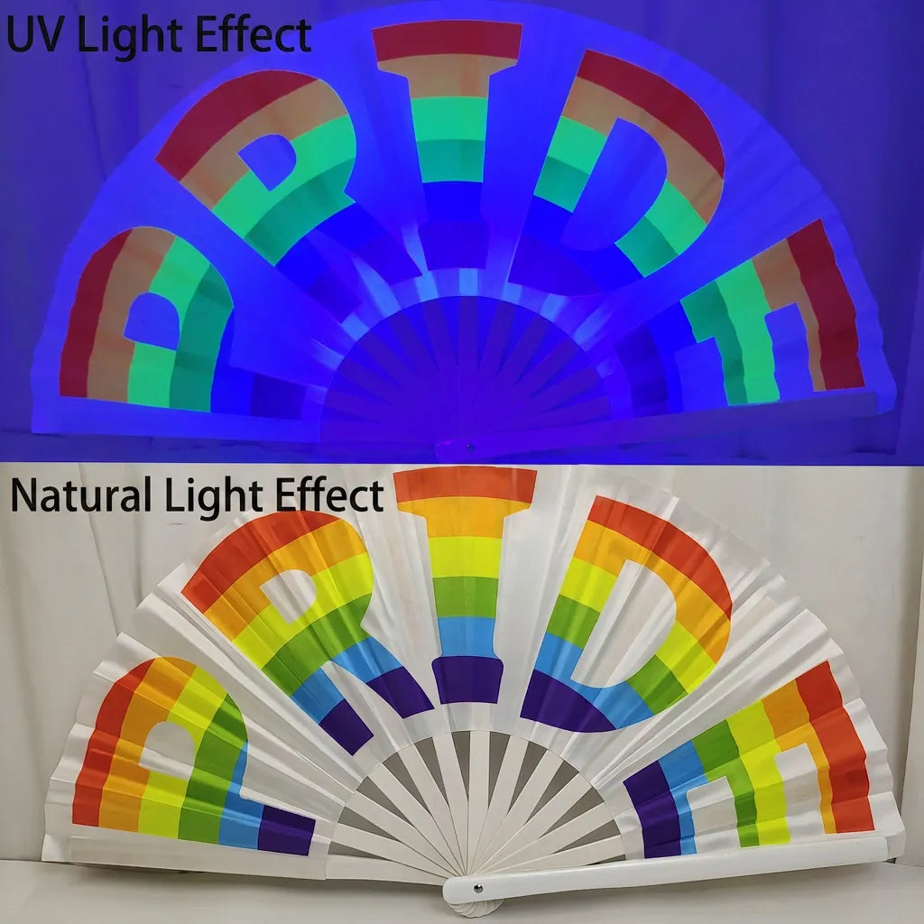 Pride Glow Fan -White