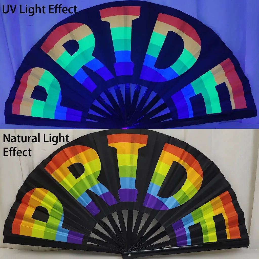 Pride Glow Fan -Black