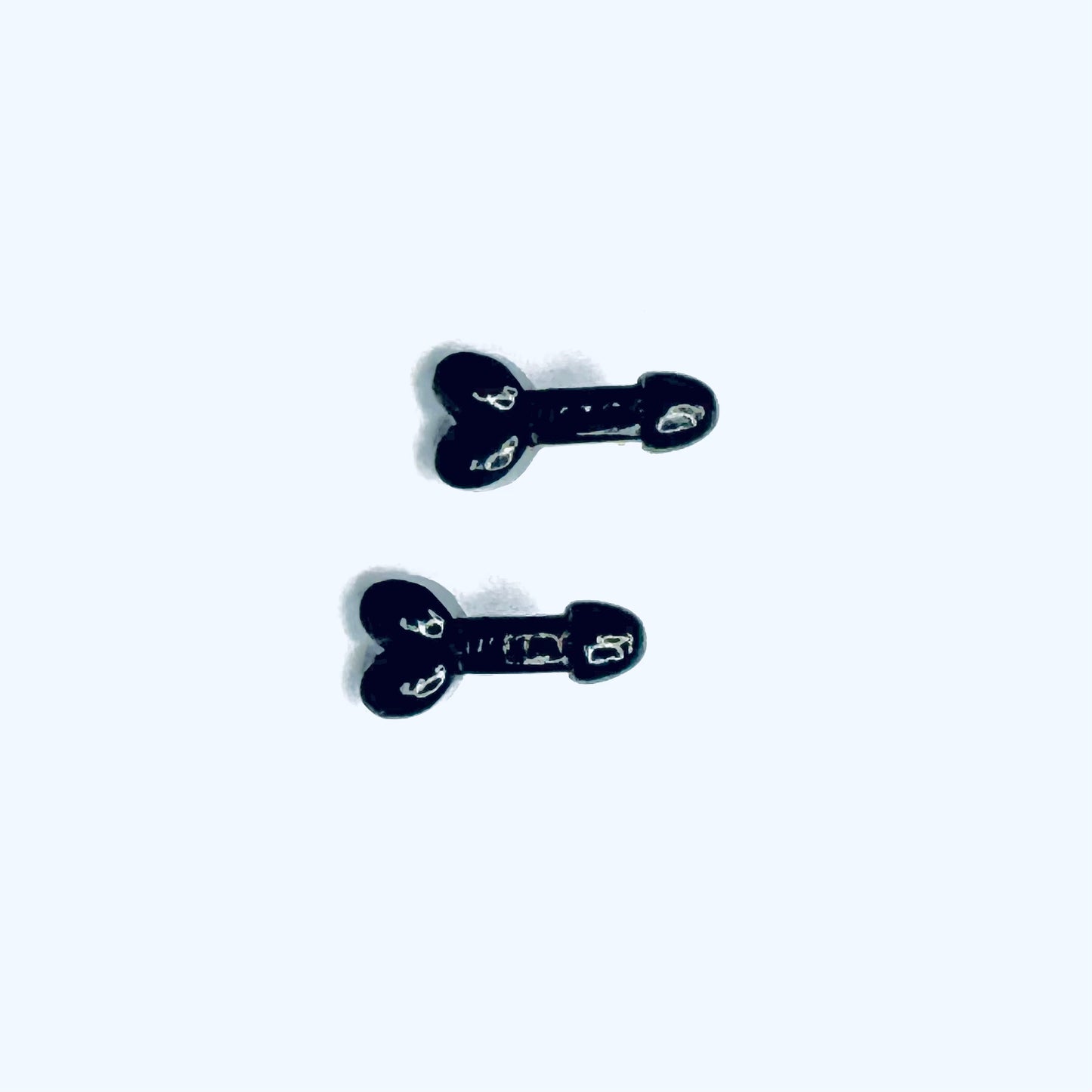 Tiny Penis Earrings - Black