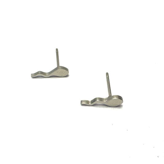 Tiny Sperm Earrings - Silver