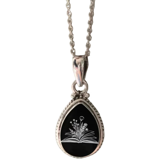 Open Book Necklace