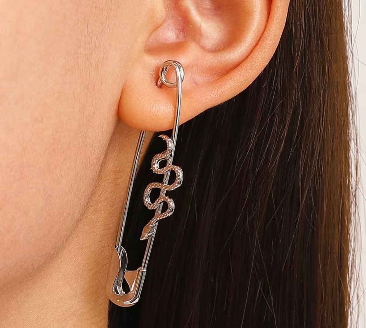 Snake Pin or Earring
