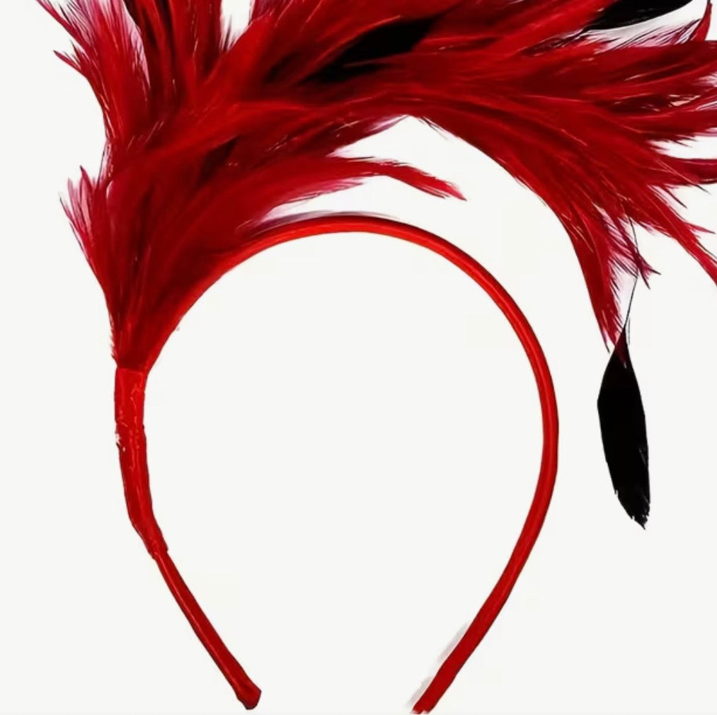 Red Feather Hairband
