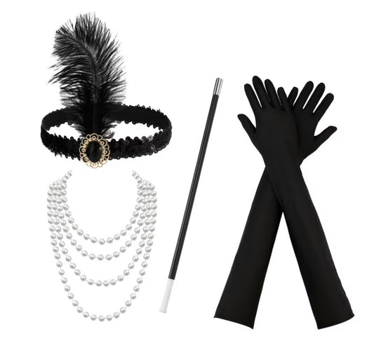 Feather Headband Bordello Set