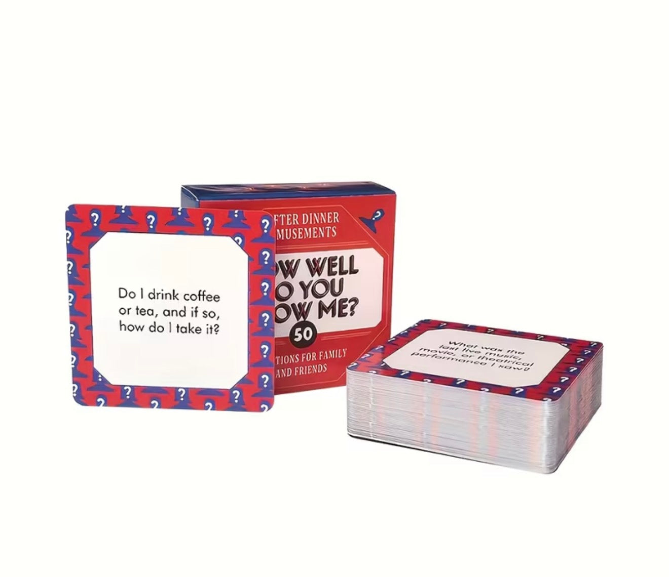 How Well Do You Know Me? Card Game.