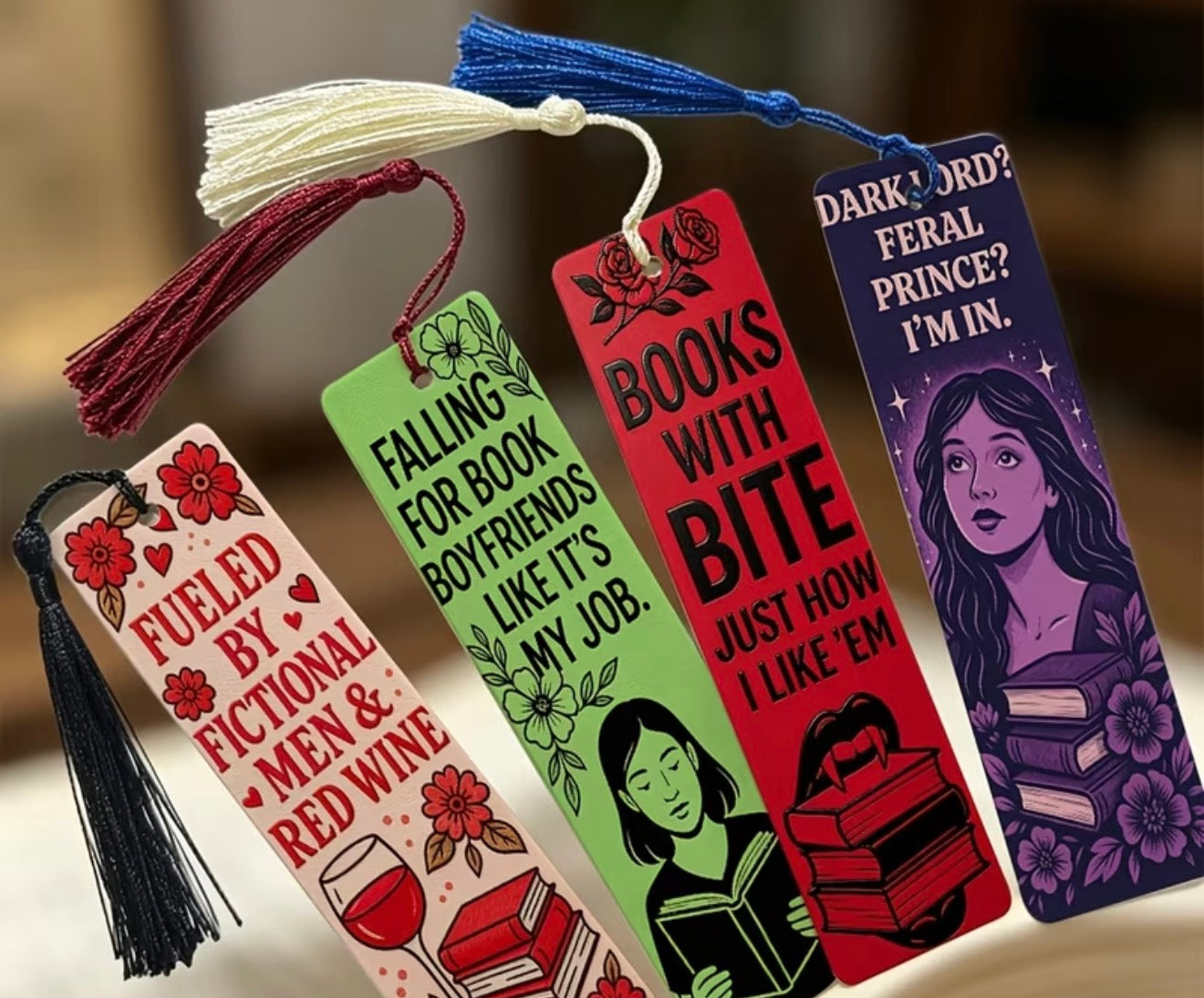Bookish Vinyl Bookmarks