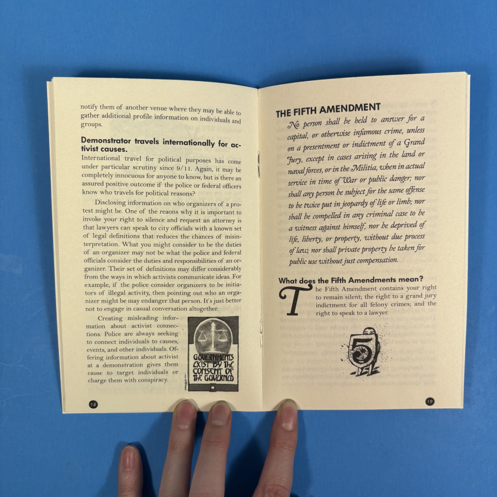 Zine - Know Your Rights: Protect Yourself and Your Community from Police, ICE, the FBI, and the Justice System