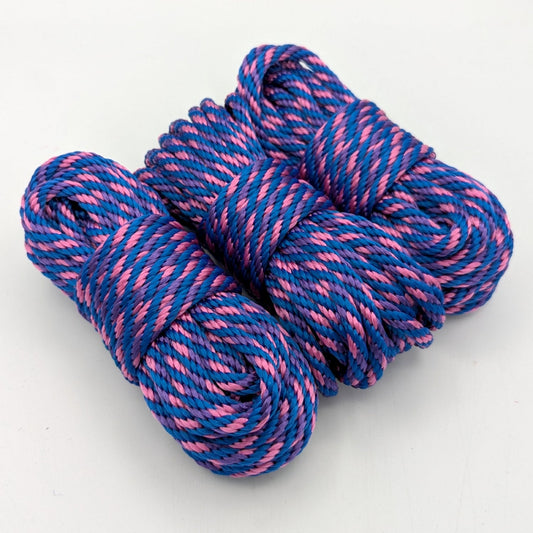 Color of the Month Special May!  1/4" – 6mm – Midnight Cupcake – Solid Braid MFP Bondage Rope CoTM