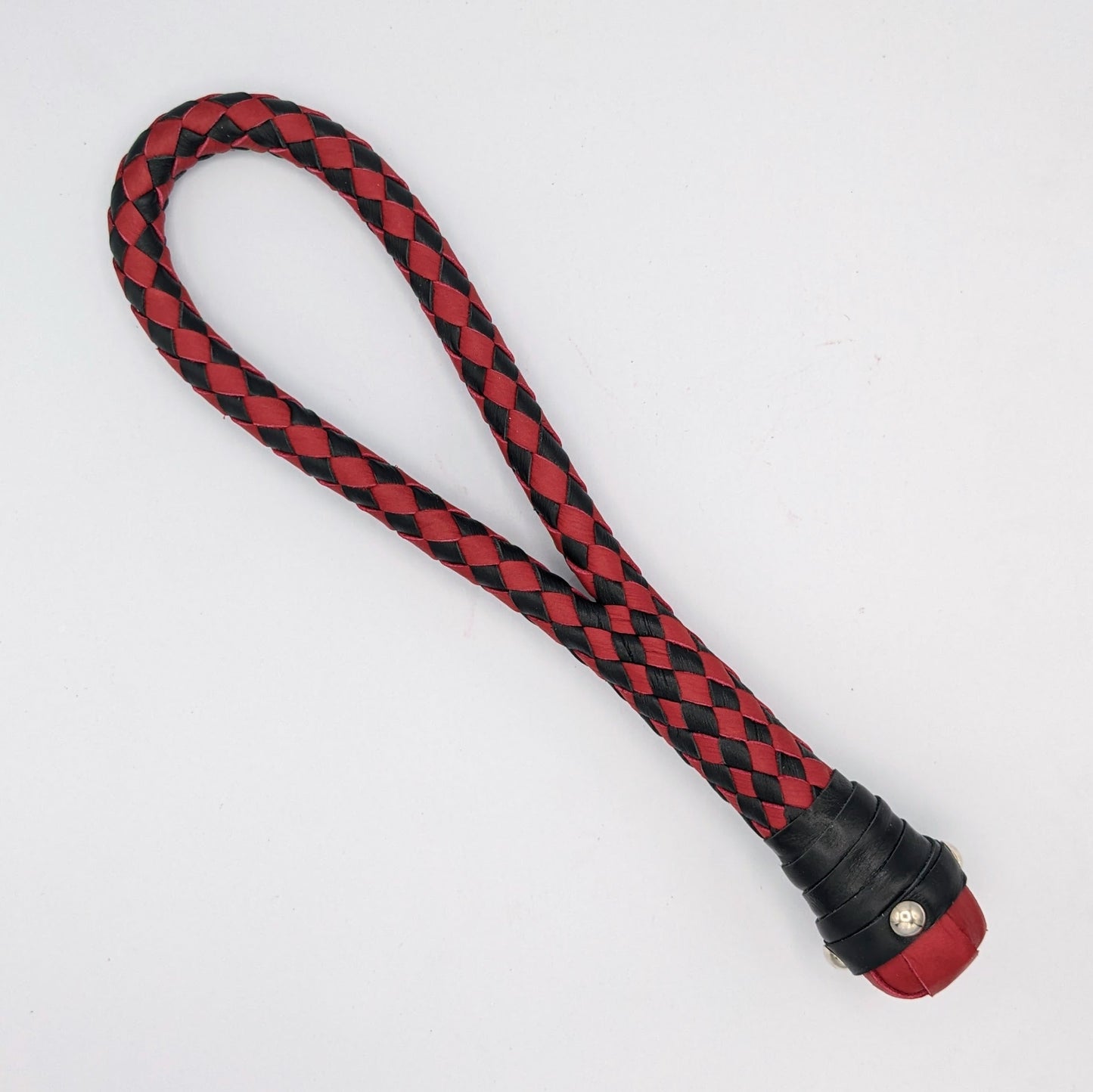 Braided Loop Cable Slapper  - Braided Leather paddle
