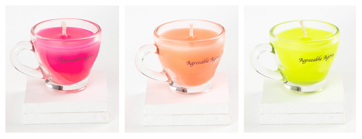 Teacup Wax Play Candle - Low Temp - Paraffin - Regular & Blacklight - mini