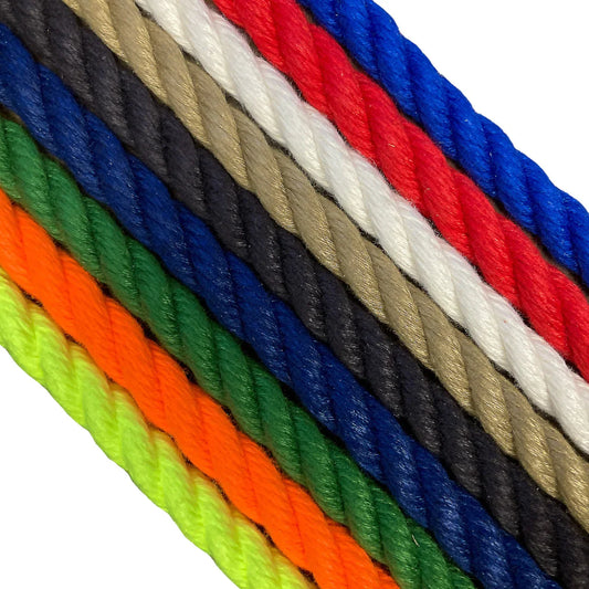 POSH Rope - 3 Strand Spun Polyester Bondage Rope - Synthetic Hemp - 6mm