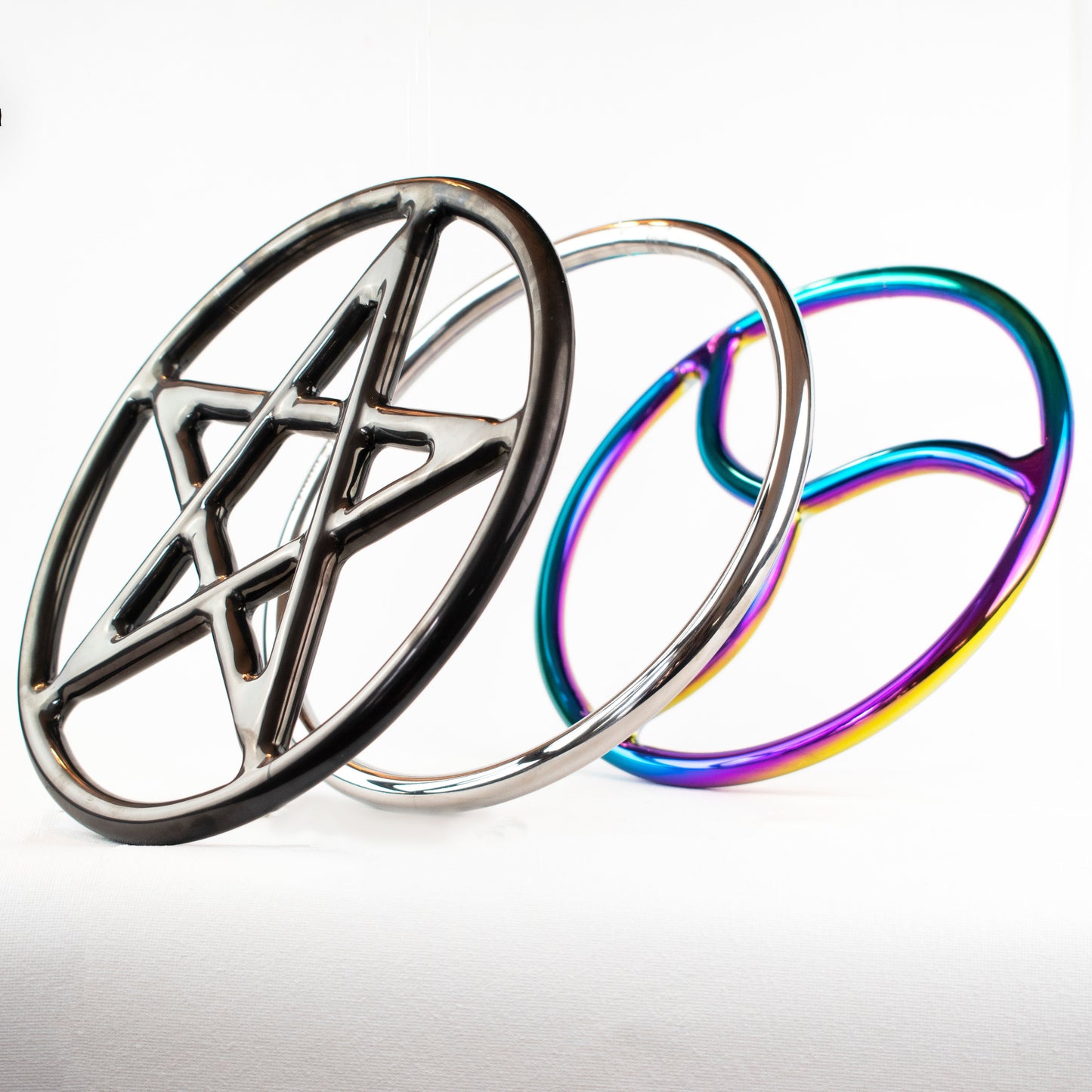 Classic Stainless Steel Suspension Rings 9in and 6in