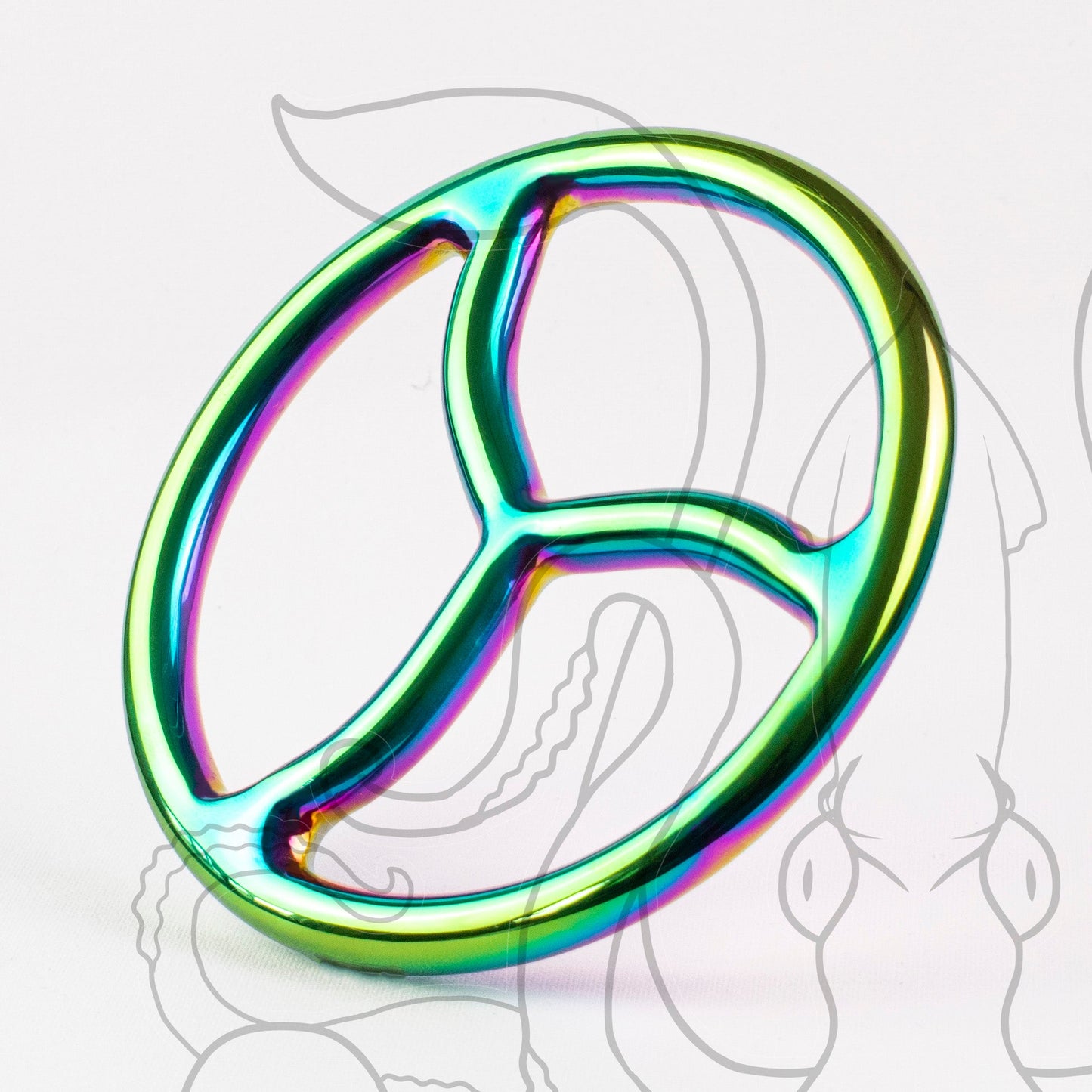 Rainbow  Suspension Rings - Titanium Bonded Steel - 6in and 9in