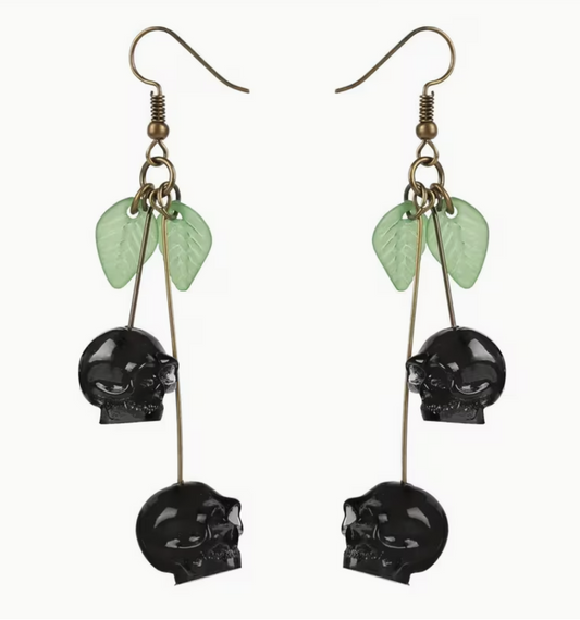 Skull Plant Earrings