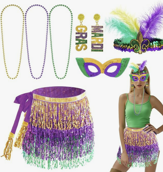 Mardi Gras Costume Accessory Set