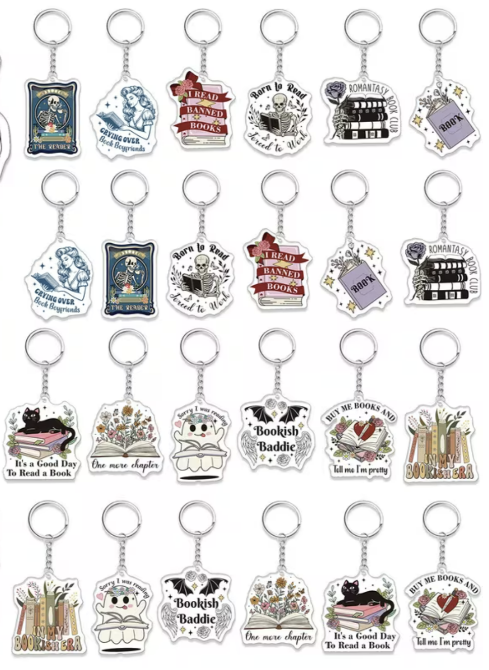 Bookish Keychain/Bag Charm