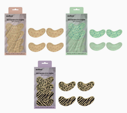 4-PIECE: Hot and Cold Reusable Eye Pads