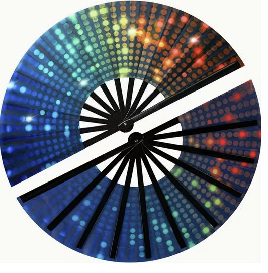 Rainbow Dot Fan