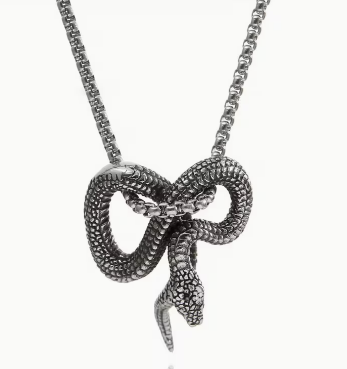 Snake Necklace Silver