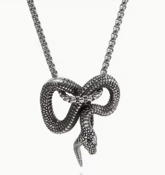 Snake Necklace Silver