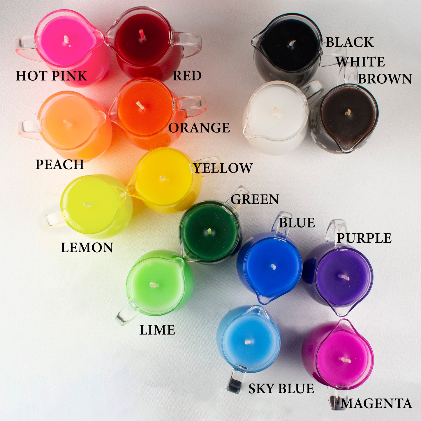 Blacklight Reactive Wax Play Pitcher Candle - Low Temp - UV Reactive