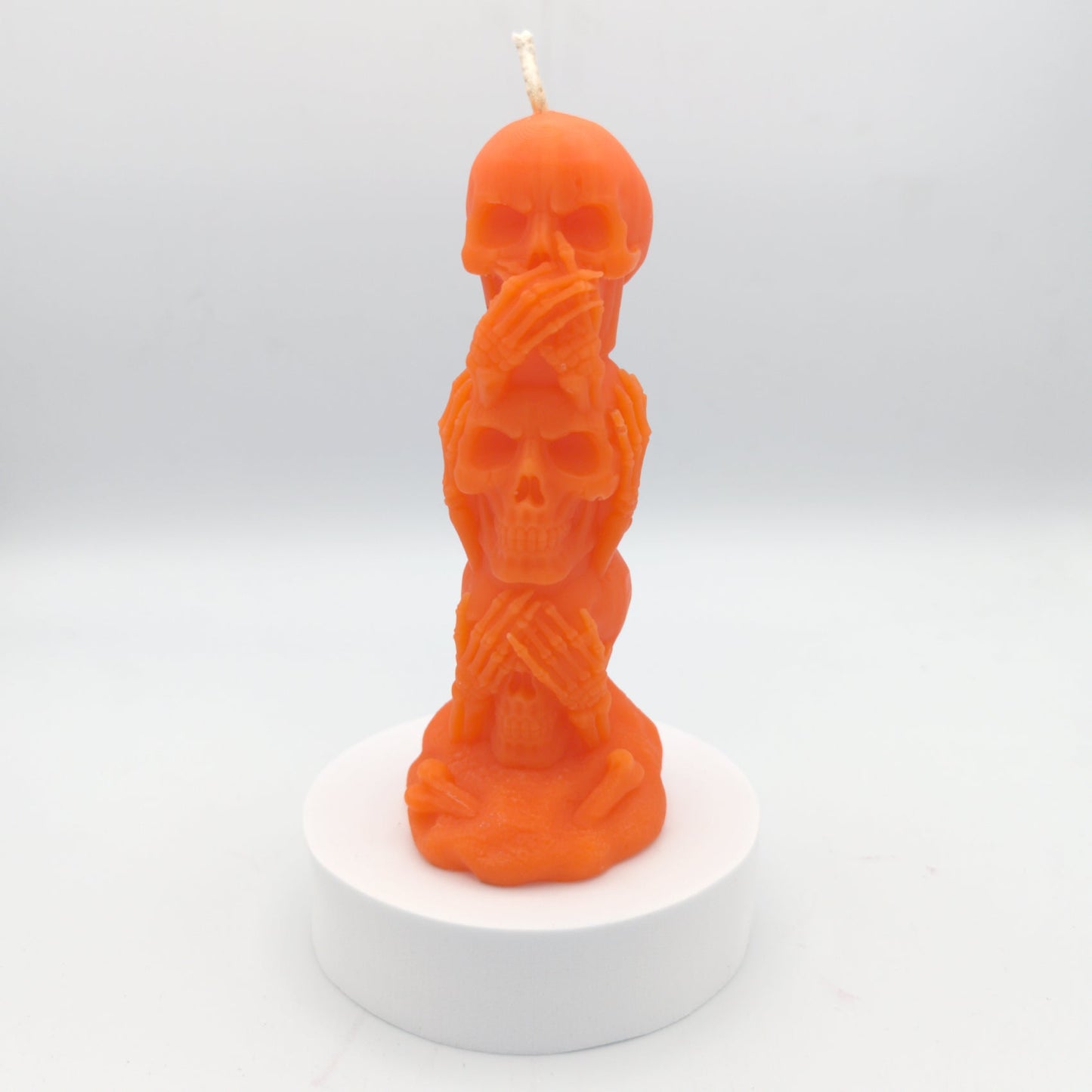 See No Evil Skeletons | Halloween Wax Candle Special | Limited Edition | SCARY SKULL CANDLE