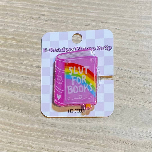 Slut For Books E-Reader, Phone Grip for all Devices - Magnetic Grip