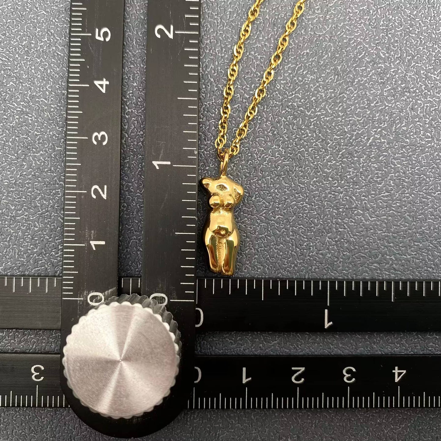 Abstract Beauty Body Charm 18K Gold Plated Necklace