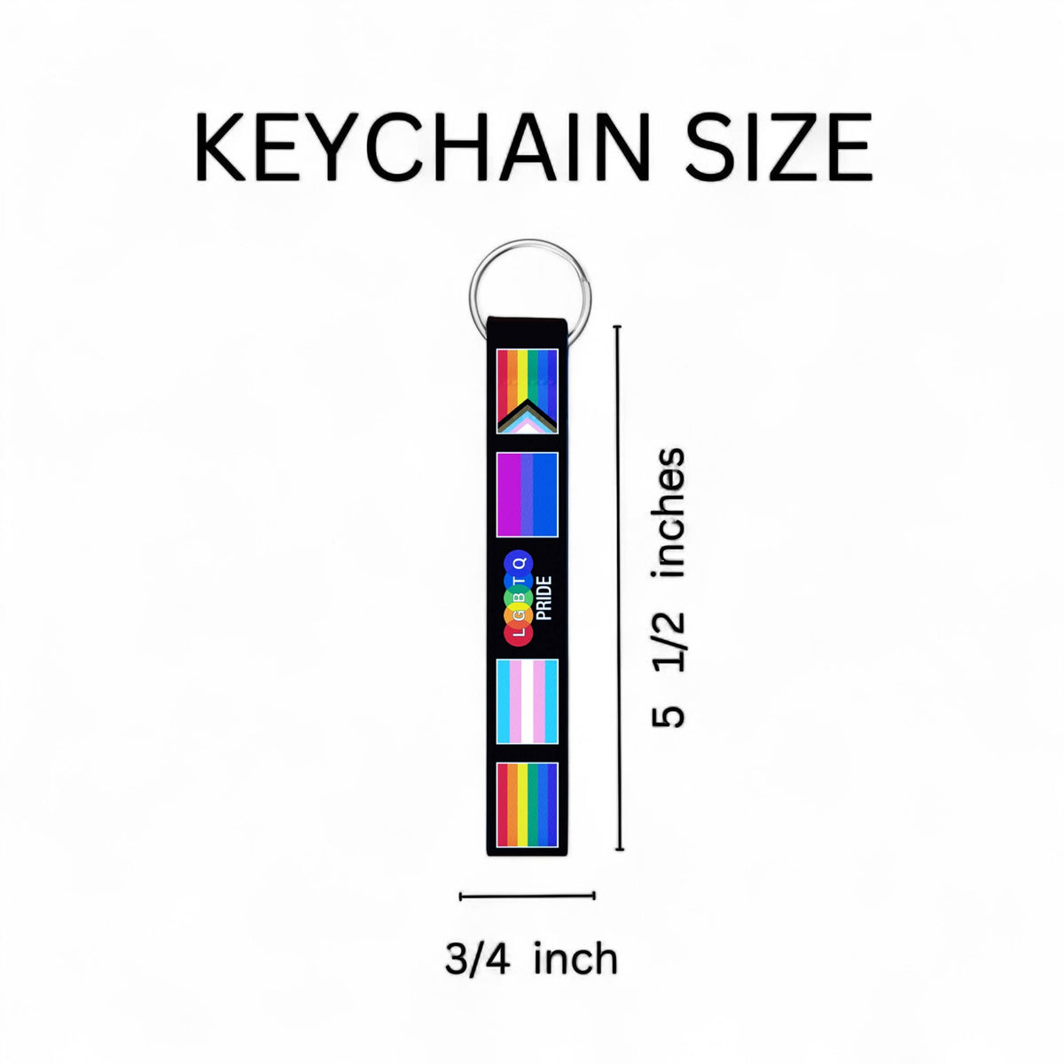 Multi Gay Pride Flag Lanyard Style Key Chains