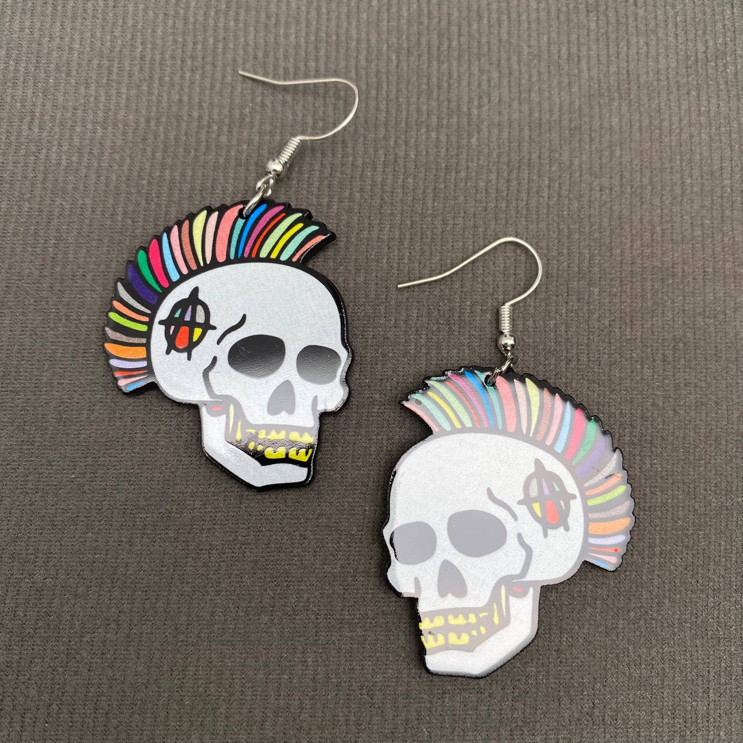 Punk Skull Dangle Earrings