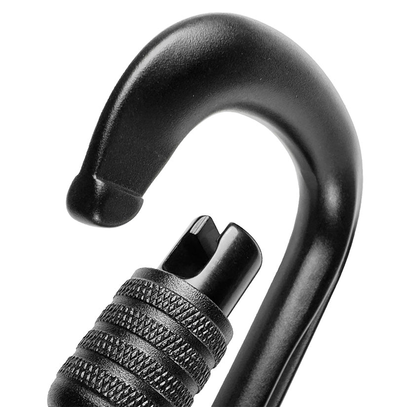 Aluminum Carabiner - Locking - Small - Screw Sleeve - Metolius Element - Rated - For Rigging & Suspension