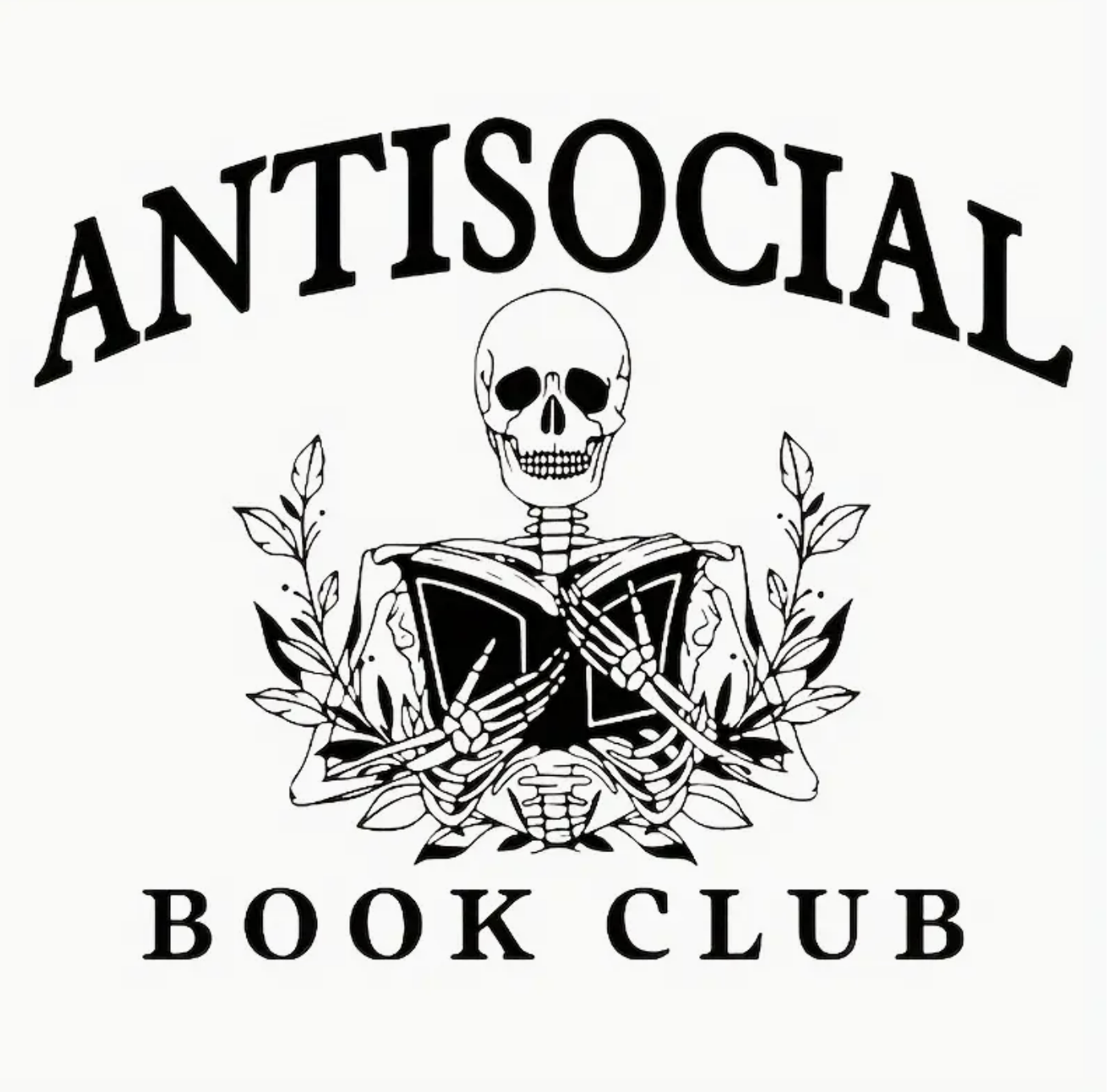 Tank Top: Antisocial Book Club *SIZE XL ONLY*