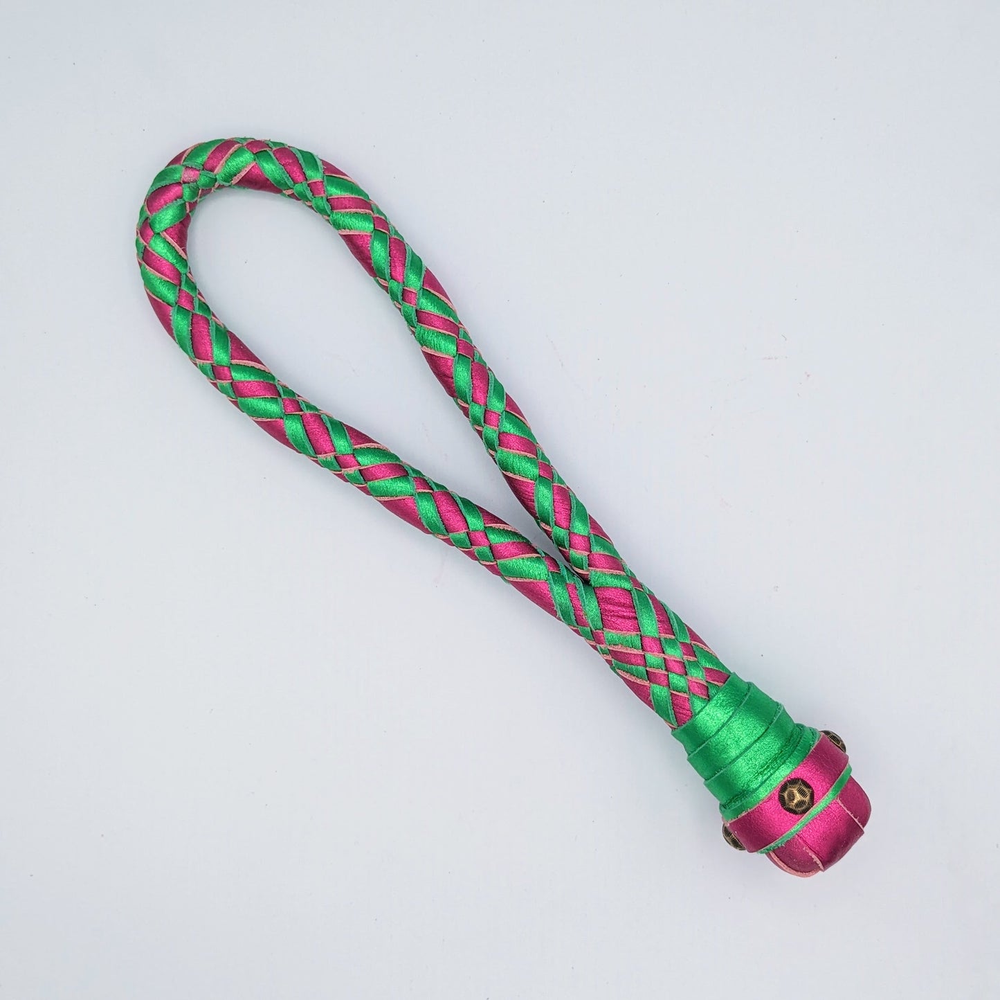 Braided Loop Cable Slapper  - Braided Leather paddle