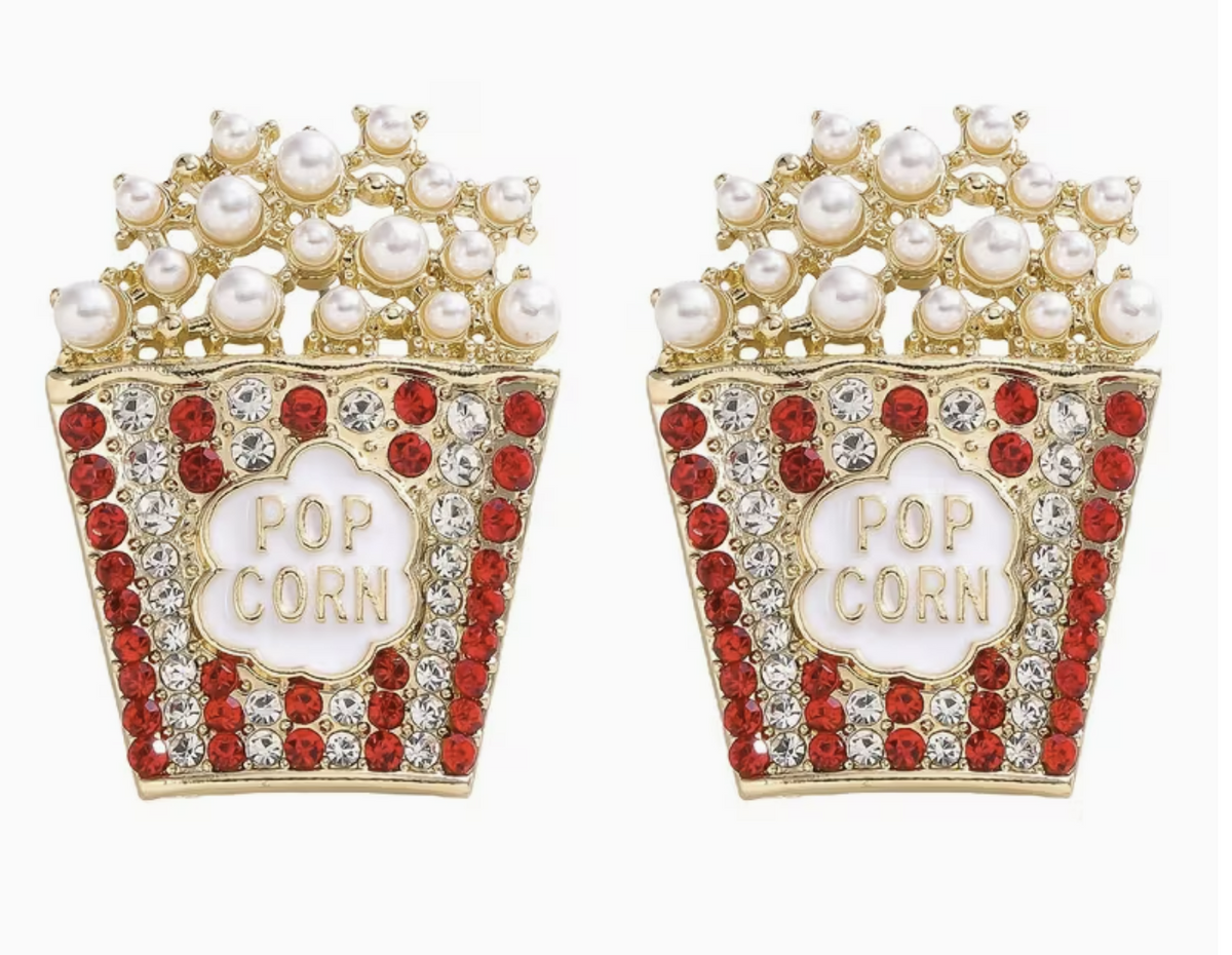 Popcorn Rhinestone Earrings